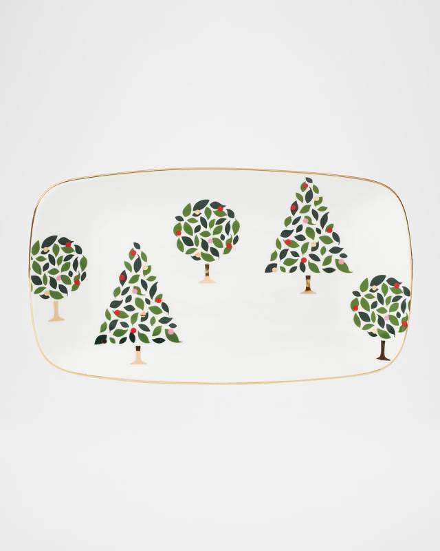 evergreen hor d'oeuvres tray